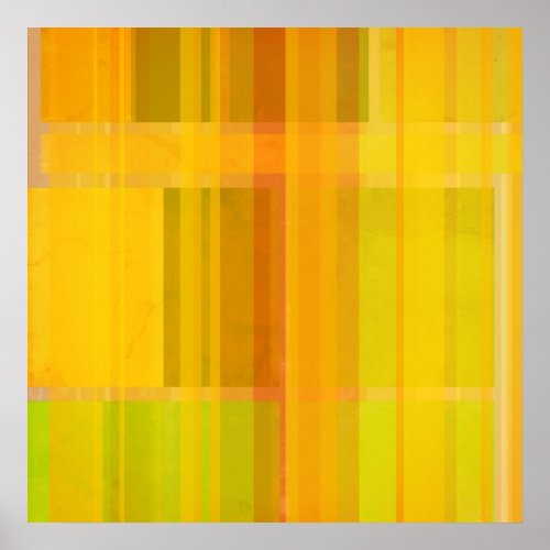 Modern Abstract  Colorful Citrus Colors Poster