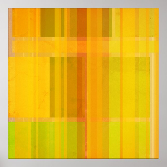 Modern Abstract | Colorful Citrus Colors Poster (Front)