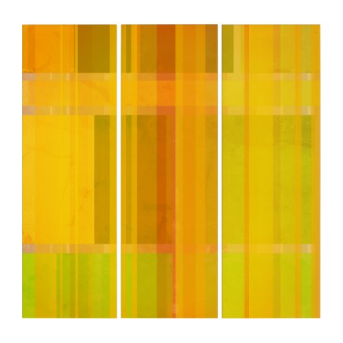 Modern Abstract  Colorful Citrus Colors Triptych