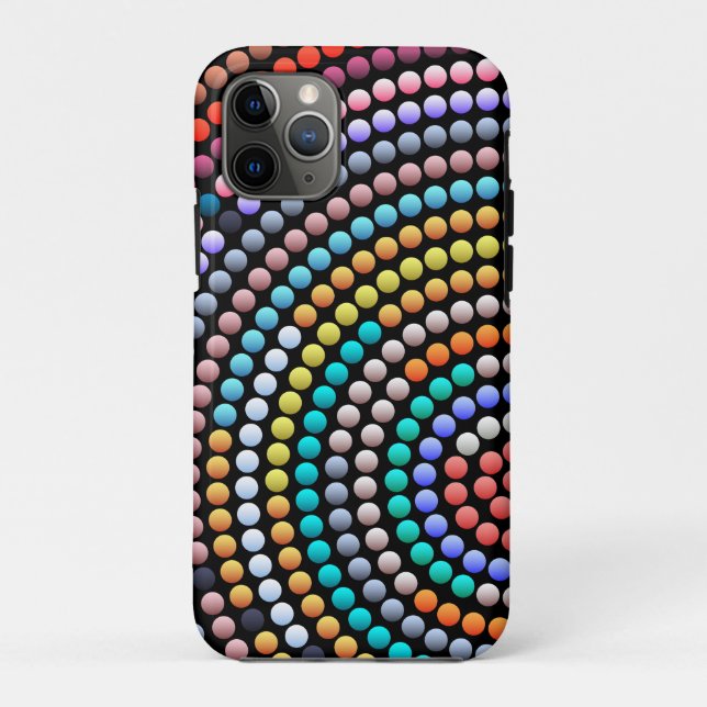 Modern Abstract Colorful Dot Art Case-Mate iPhone Case (Back)