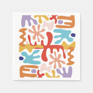 Modern Abstract Colorful Napkins