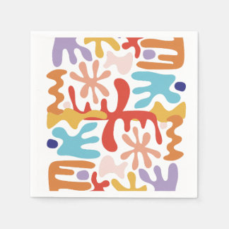 Modern Abstract Colorful  Napkins