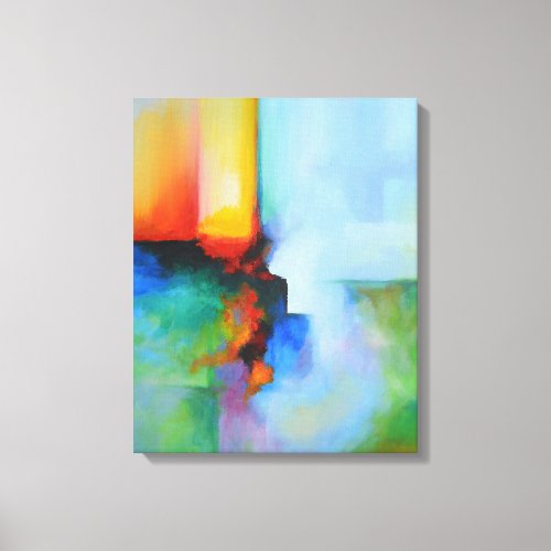 Modern Abstract Colorful Painting Canvas Print