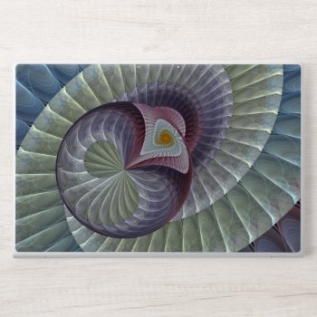 Modern Abstract Colorful Spiral Sphere Hp Laptop Skin by skellorg at Zazzle