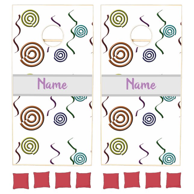 Modern Abstract Colourful Shapes Cornhole Set (Set)