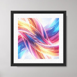 Modern abstract composition full of light cavas canvas print