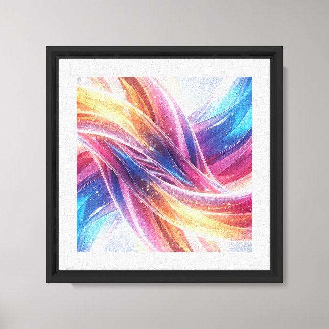Modern abstract composition full of light cavas canvas print (Front)