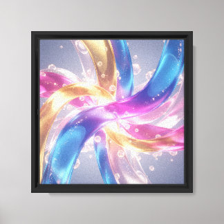 Modern abstract composition full of light cavas canvas print