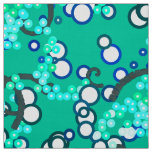 Modern Abstract Confetti Print, Turquoise Fabric