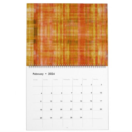 Modern Abstract Contemporary Art Calendar Zazzle