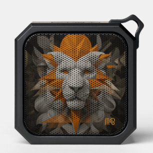 Modern Abstract Contemporary Geometric Lion Face Bluetooth Speaker