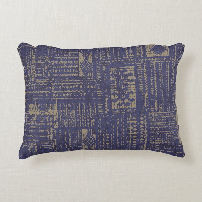 Modern abstract, contemporary surface pattern desi accent pillow (Front)