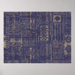 Modern abstract, contemporary surface pattern desi poster