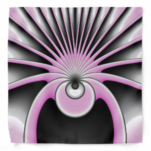Modern Abstract Crazy Fractal Art Pattern Bandana