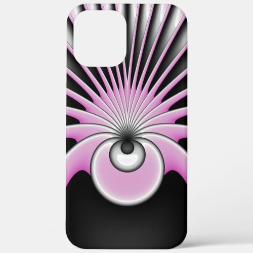 Modern Abstract Crazy Fractal Art Pattern iPhone 12 Pro Max Case