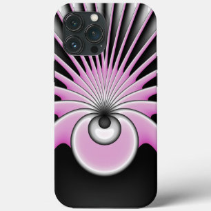 Modern Abstract Crazy Fractal Art Pattern iPhone 13 Pro Max Case
