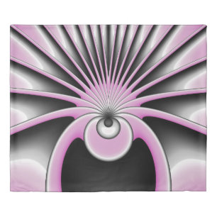 Modern Abstract Crazy Fractal Art Pattern Duvet Cover