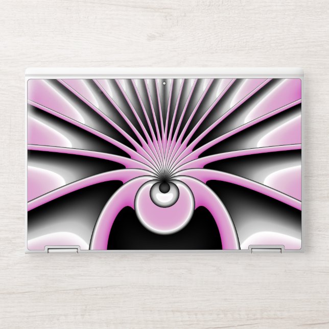 Modern Abstract Crazy Fractal Art Pattern HP Laptop Skin (Front)