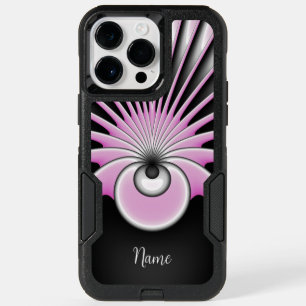 Modern Abstract Crazy Fractal Art Pattern Name OtterBox iPhone 14 Pro Max Case