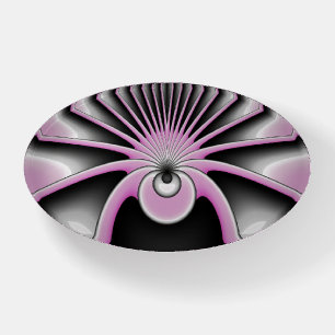 Modern Abstract Crazy Fractal Art Pattern Paperweight