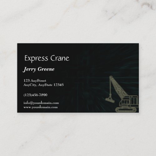 Modern Abstract Cube Construction Business Card