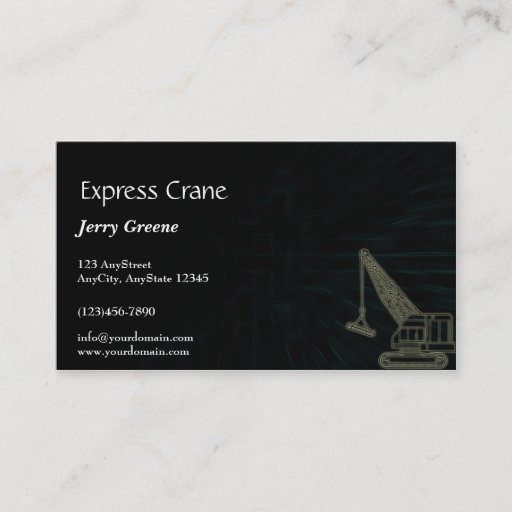 Customizable Modern Abstract Cube Construction Business Card