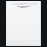 Modern Abstract Curves Modern Style Trendy Letterhead<br><div class="desc">Whatever your business,  this professional design is for you. You can achieve unexpected success.</div>
