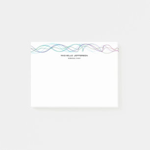Modern Abstract Curves Modern Style Trendy Post-it Notes