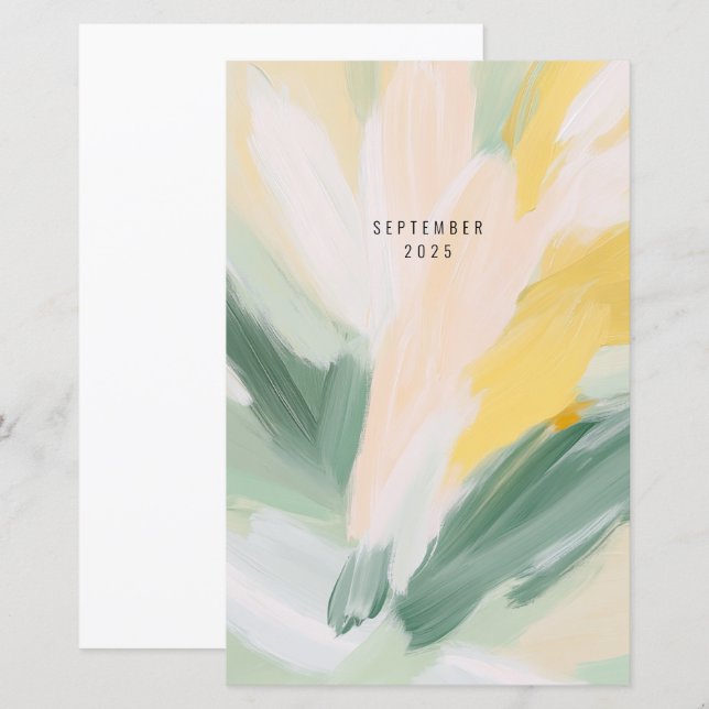 Modern Abstract Custom Text Planner Dashboard (Front/Back)