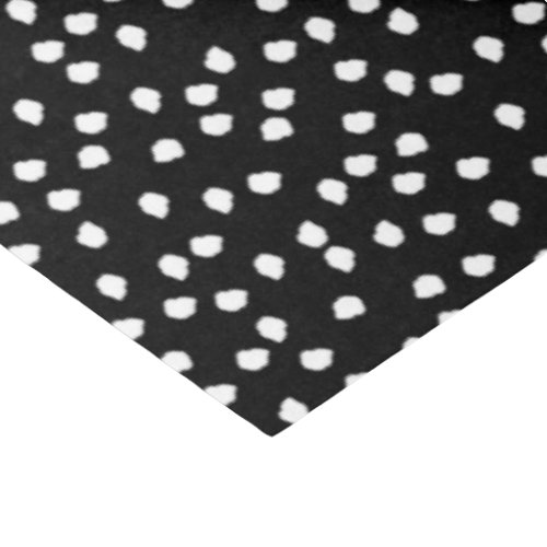 Modern Abstract Cute Polka Dot Black and White Tissue Paper