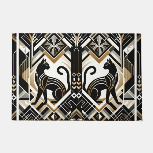 Modern Abstract Decorative Cat Doormat