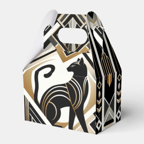 Modern Abstract Decorative Cat Favor Box