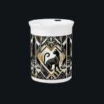 Modern Abstract Decorative Cat Porcelain Pitcher<br><div class="desc">Beautiful Modern Abstract Decorative Cat Porcelain Pitcher</div>