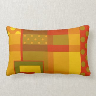 Modern Abstract Design Fall Pattern Pillow