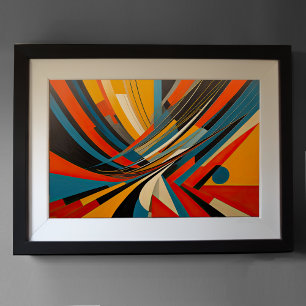 Modern Abstract Design Futurism 3:2 Poster