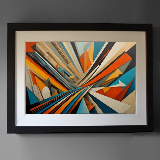 Modern Abstract Design Futurism 3:2 Poster (Creator Uploaded)