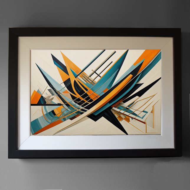Modern Abstract Design Futurism 3:2 Poster (Creator Uploaded)