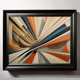 Modern Abstract Design Futurism 4:3 Poster