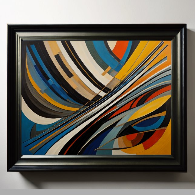Modern Abstract Design Futurism 4:5 Poster (Creator Uploaded)