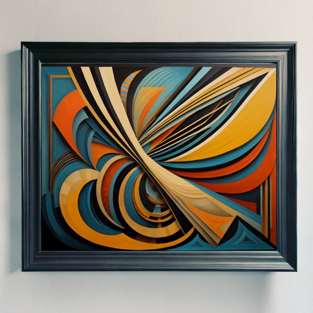 Modern Abstract Design Futurism 4:5 Poster (Creator Uploaded)