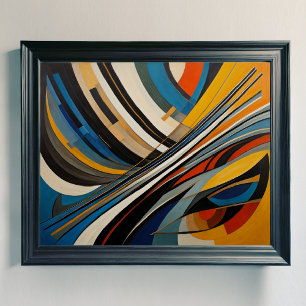 Modern Abstract Design Futurism 4:5 Poster