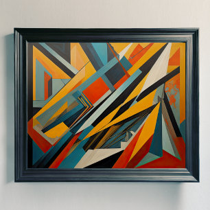 Modern Abstract Design Futurism 4:5 Poster