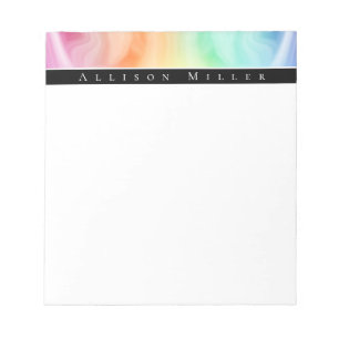 Modern Abstract Designer Watercolor Personalized Notepad