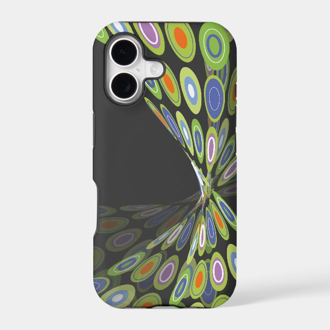Modern Abstract Digital Butterfly Artistic Casing Case-Mate iPhone Case (Back)