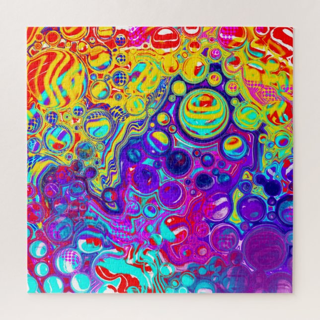 Modern Abstract Digital Fluid Art   Jigsaw Puzzle (Vertical)