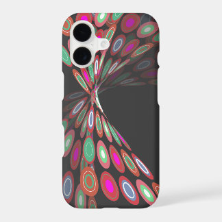 Modern Abstract Digital Fuchsia Butterfly Twist iPhone 17 Case