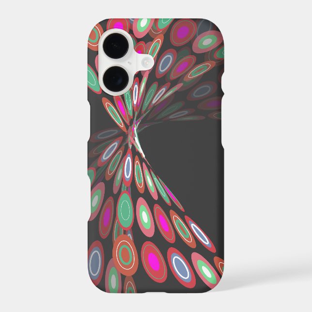 Modern Abstract Digital Fuchsia Butterfly Twist  Case-Mate iPhone Case (Back)