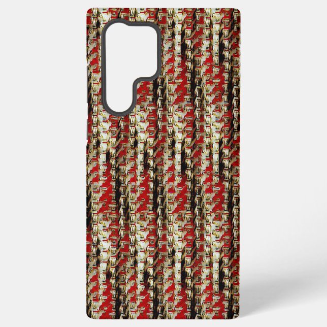 Modern abstract digital pattern design 1226 samsung galaxy case (Back)