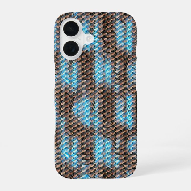 Modern abstract digital pattern design 1229 iphone case (Back)