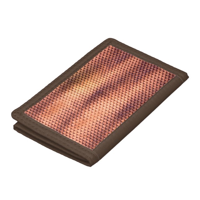 Modern abstract digital pattern design 1232 trifold wallet (Top)